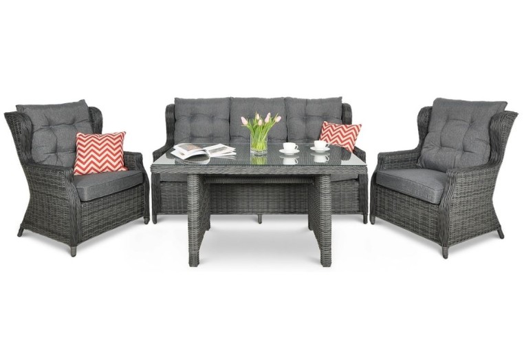 Комплект обеденный Trivento Dining 3 Dark grey