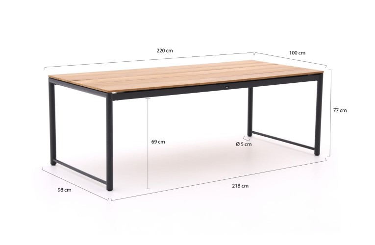 Стіл Fontaine Black 220 см