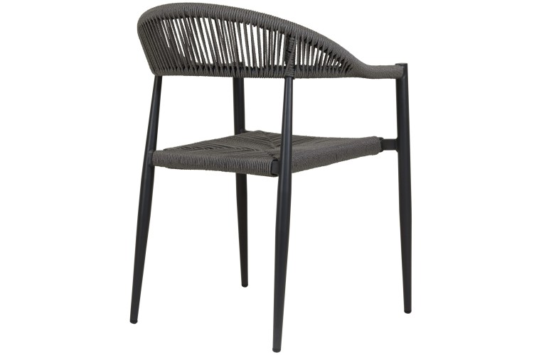 Стілець з підлокітниками Jonah Charcoal/Grey