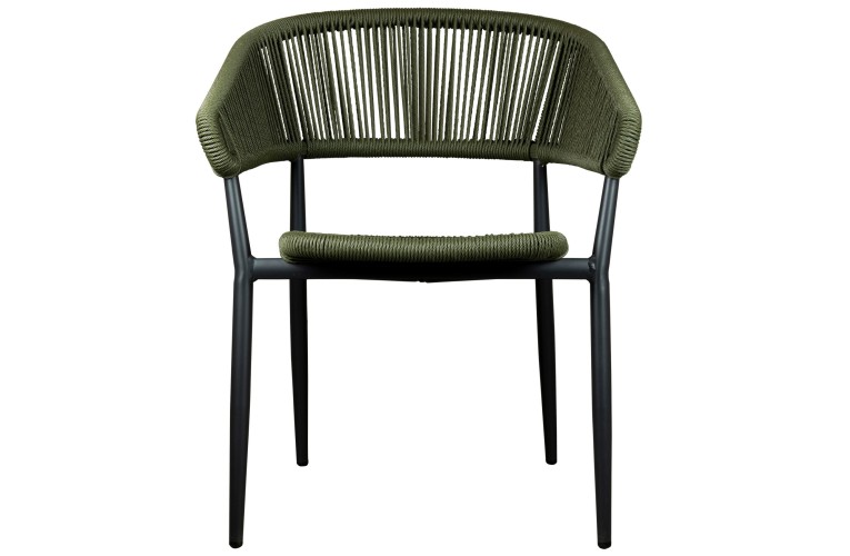 Стілець з підлокітниками Jacco Charcoal/Olive