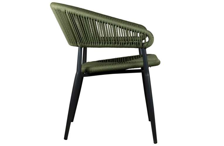 Стілець з підлокітниками Jacco Charcoal/Olive