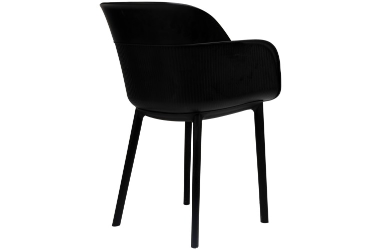 Стілець з підлокітниками Shell Black