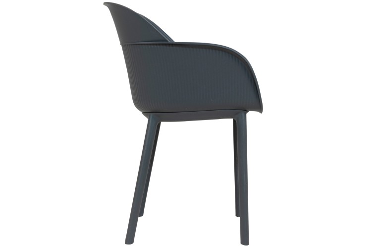 Стілець з підлокітниками Shell Anthracite