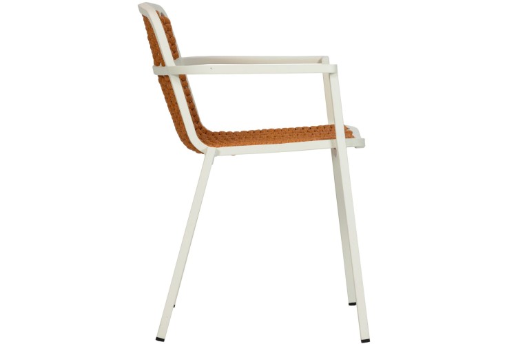 Крісло обіднє Tora White/Ochre
