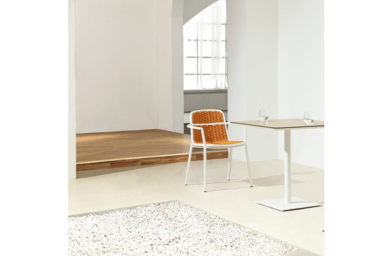 Крісло обіднє Tora White/Ochre