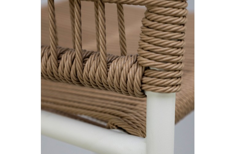 Барний стілець Twist White/Natural