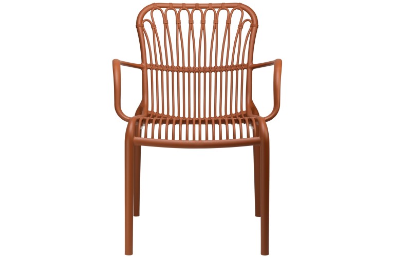 Стілець з підлокітниками Lola Terracotta