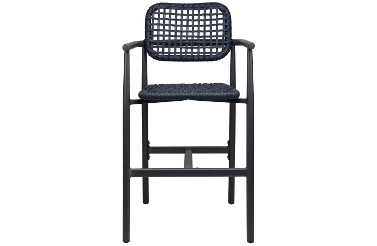 Низький барний стілець Charly Low Charcoal/Navy