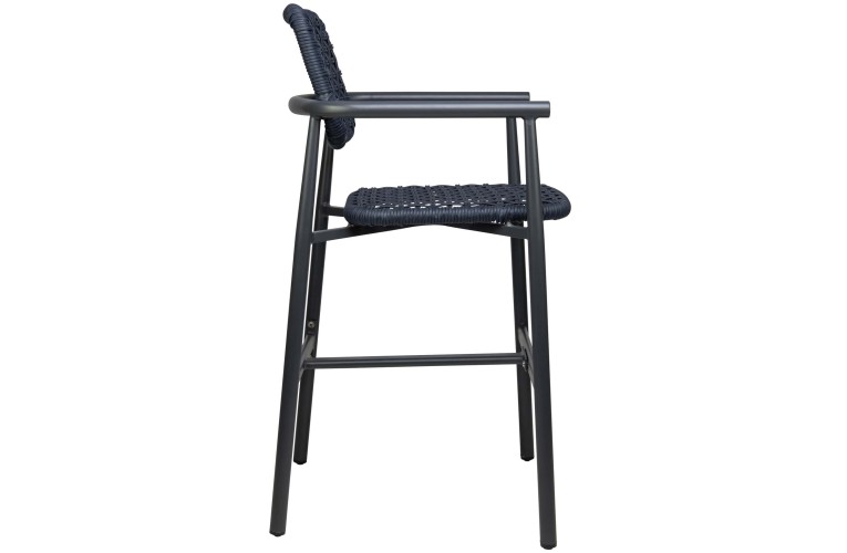 Низький барний стілець Charly Low Charcoal/Navy
