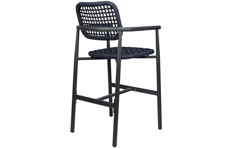 Низький барний стілець Charly Low Charcoal/Navy