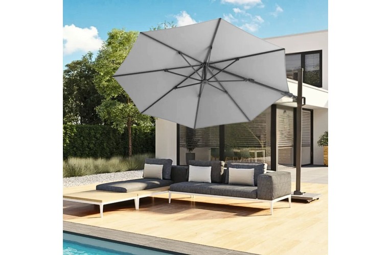 Парасоля Challenger T2 - Ø3,5 m GLOW Light grey