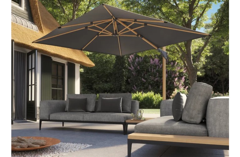 Парасоля Challenger T2 premium Teak/Faded black 3x3 м