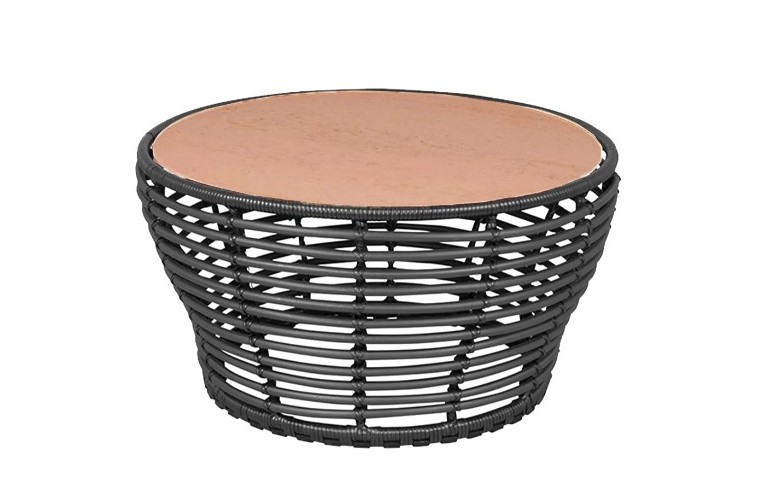 Кавовий столик Basket Black 75cm