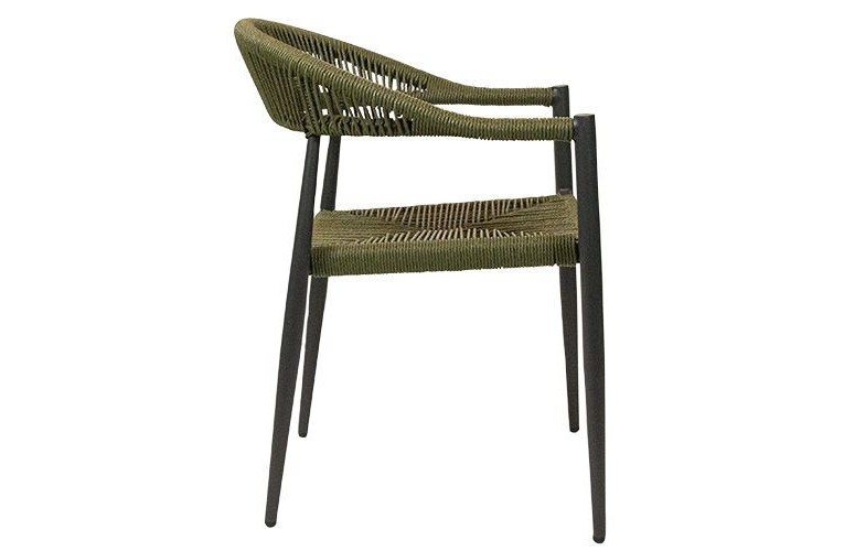 Стілець з підлокітниками Jonah Charcoal/Olive
